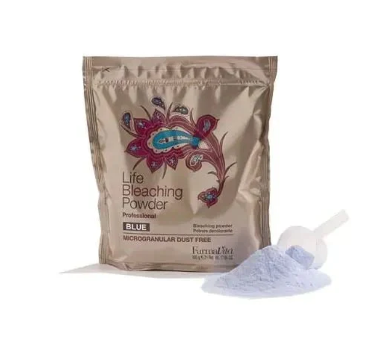 FarmaVita Life Bleaching Powder Blue Aluminium Bag