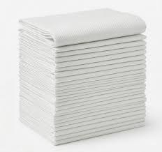 HDS White Embossed Disposable Towels 50 Pack 40CM x 80CM