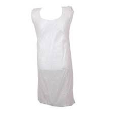 Flat Pack White Disposable Aprons Pack of 100