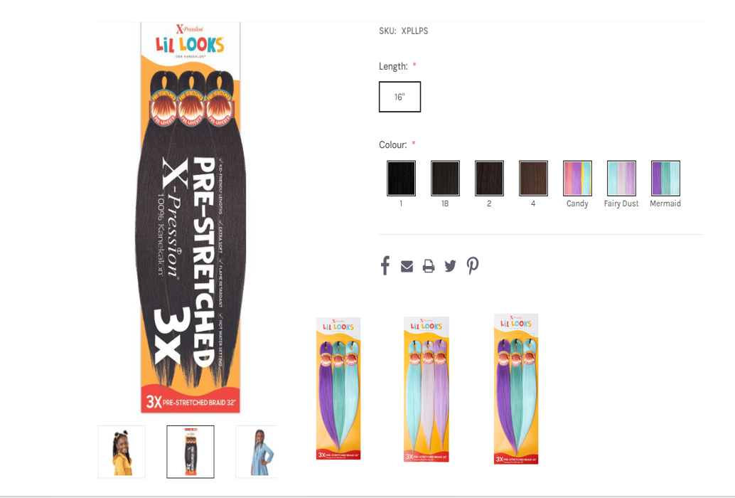 Outre X-Pression Lil Looks - 3X Pre-Stretched Outre X-Pression Lil Looks - 3X Pre-Stretched Outre X