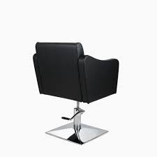 Salon Fit Manhattan Styling Chair Black with Square Base