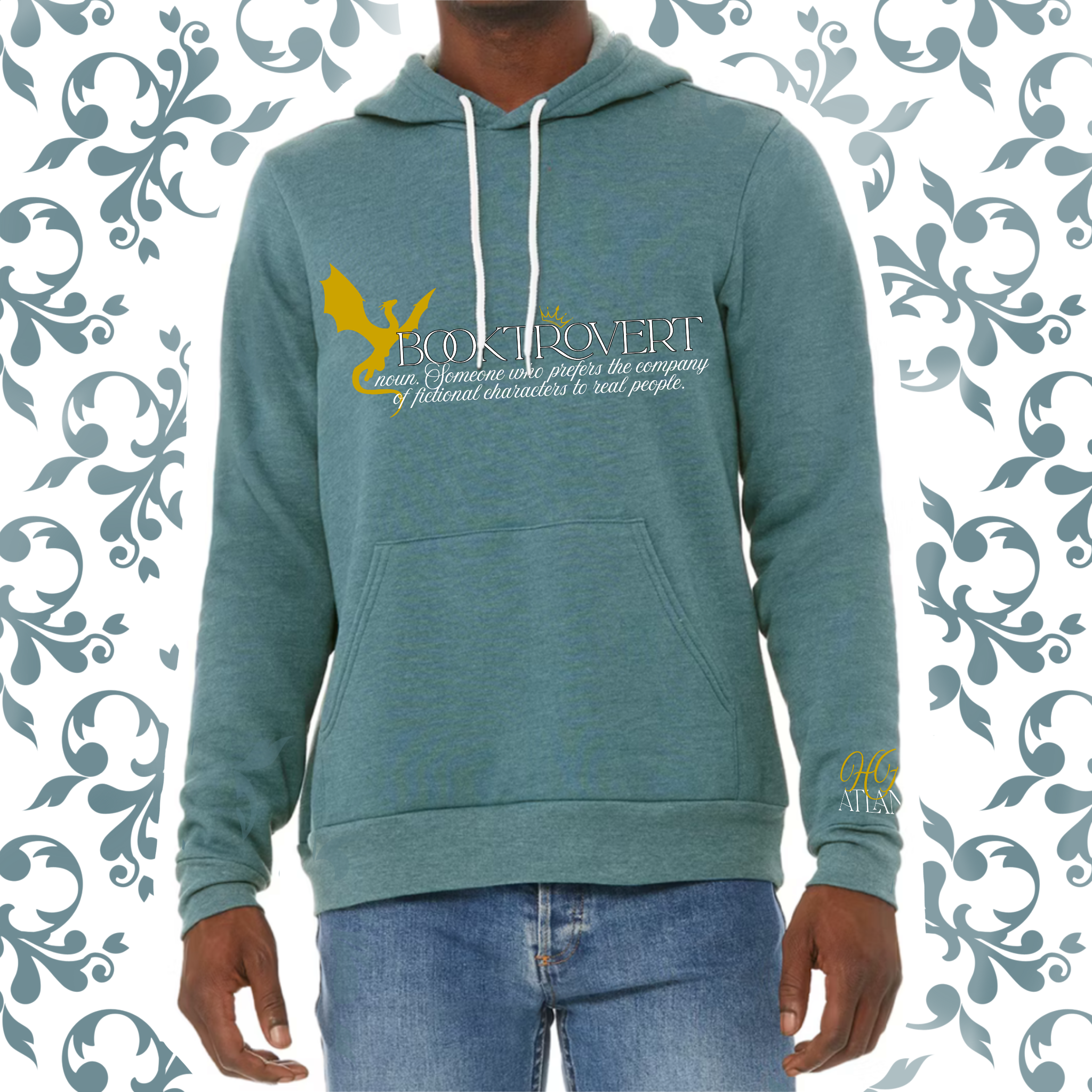 Booktrovert: Adult Hoodie (Bella+Canvas)