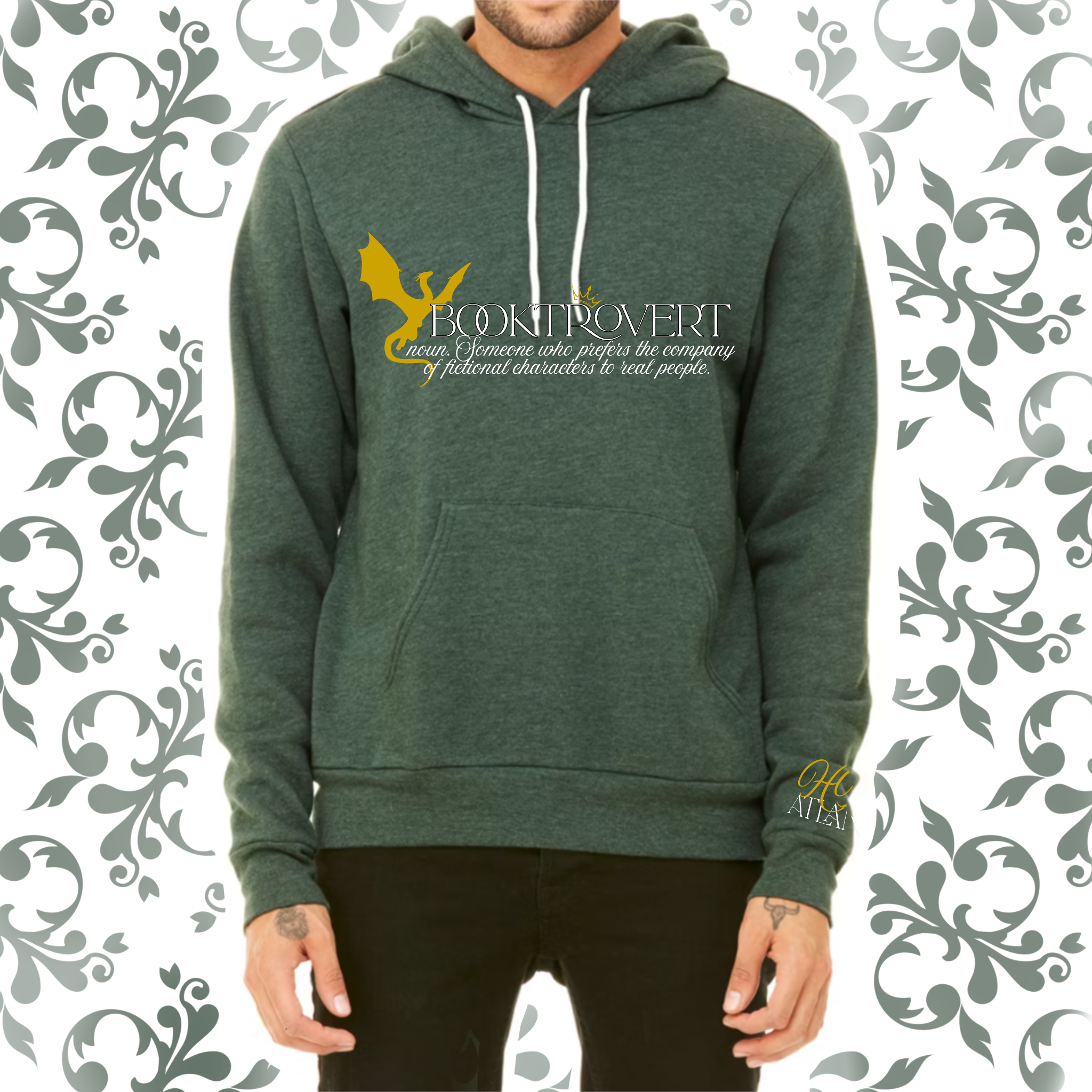 Booktrovert: Adult Hoodie (Bella+Canvas)