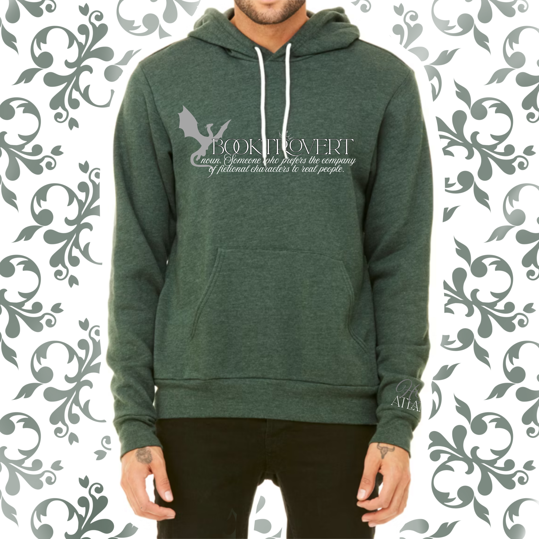 Booktrovert: Adult Hoodie (Bella+Canvas)
