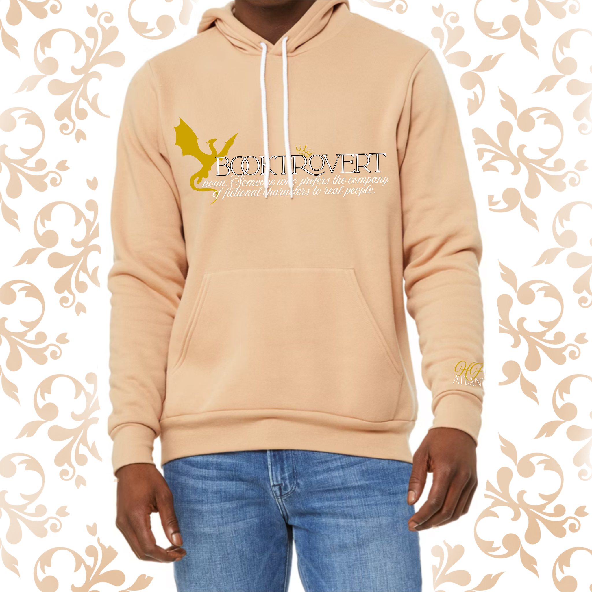 Booktrovert: Adult Hoodie (Bella+Canvas)