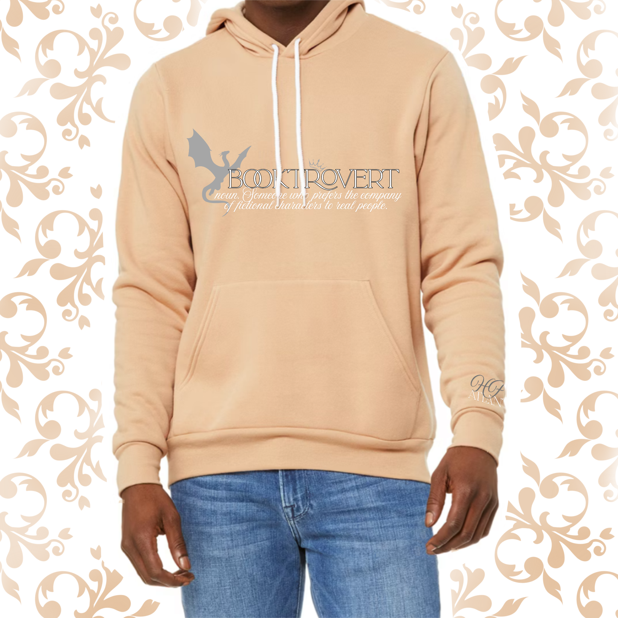 Booktrovert: Adult Hoodie (Bella+Canvas)