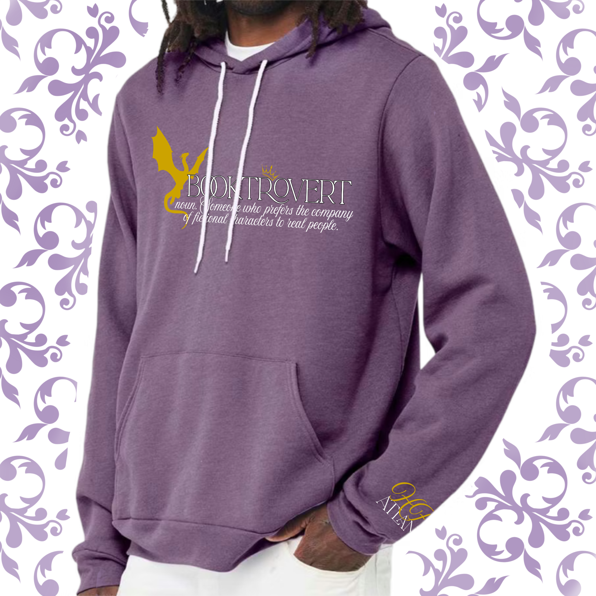 Booktrovert: Adult Hoodie (Bella+Canvas)