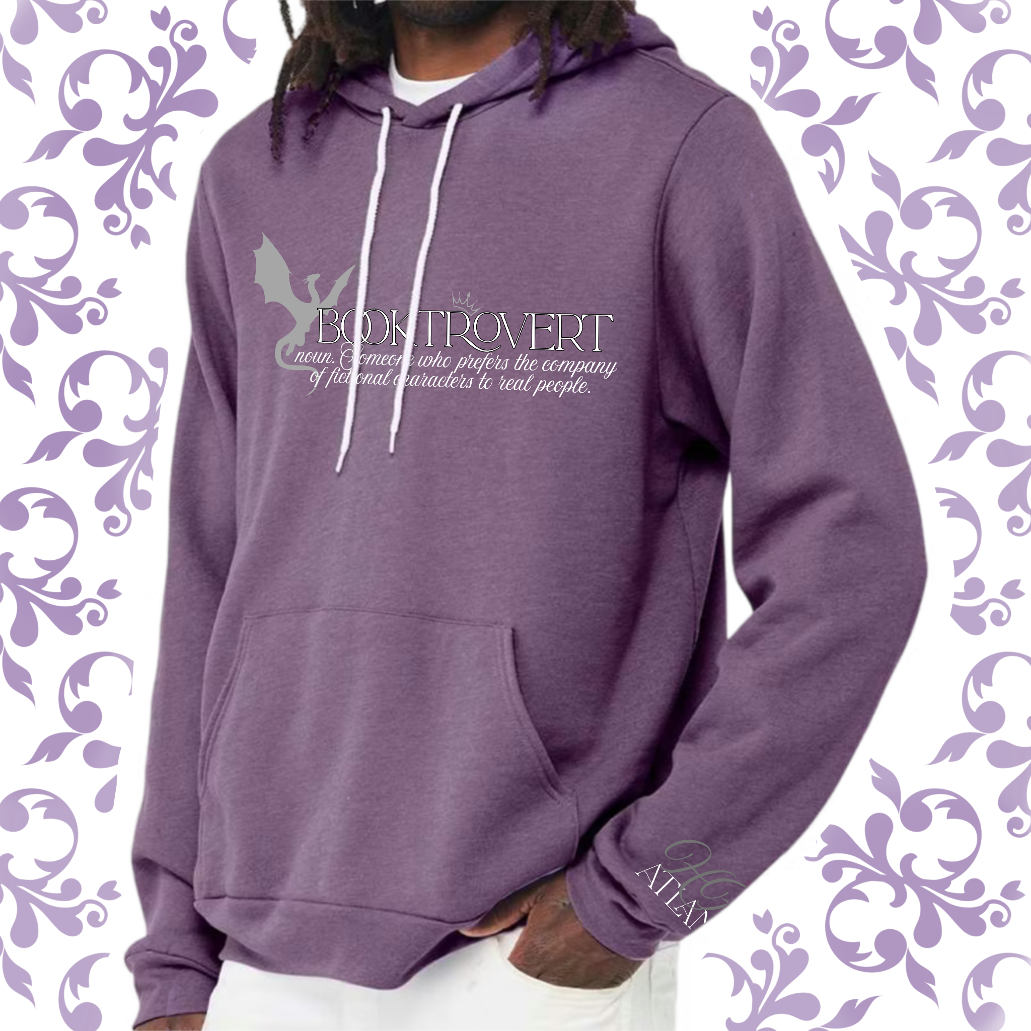 Booktrovert: Adult Hoodie (Bella+Canvas)