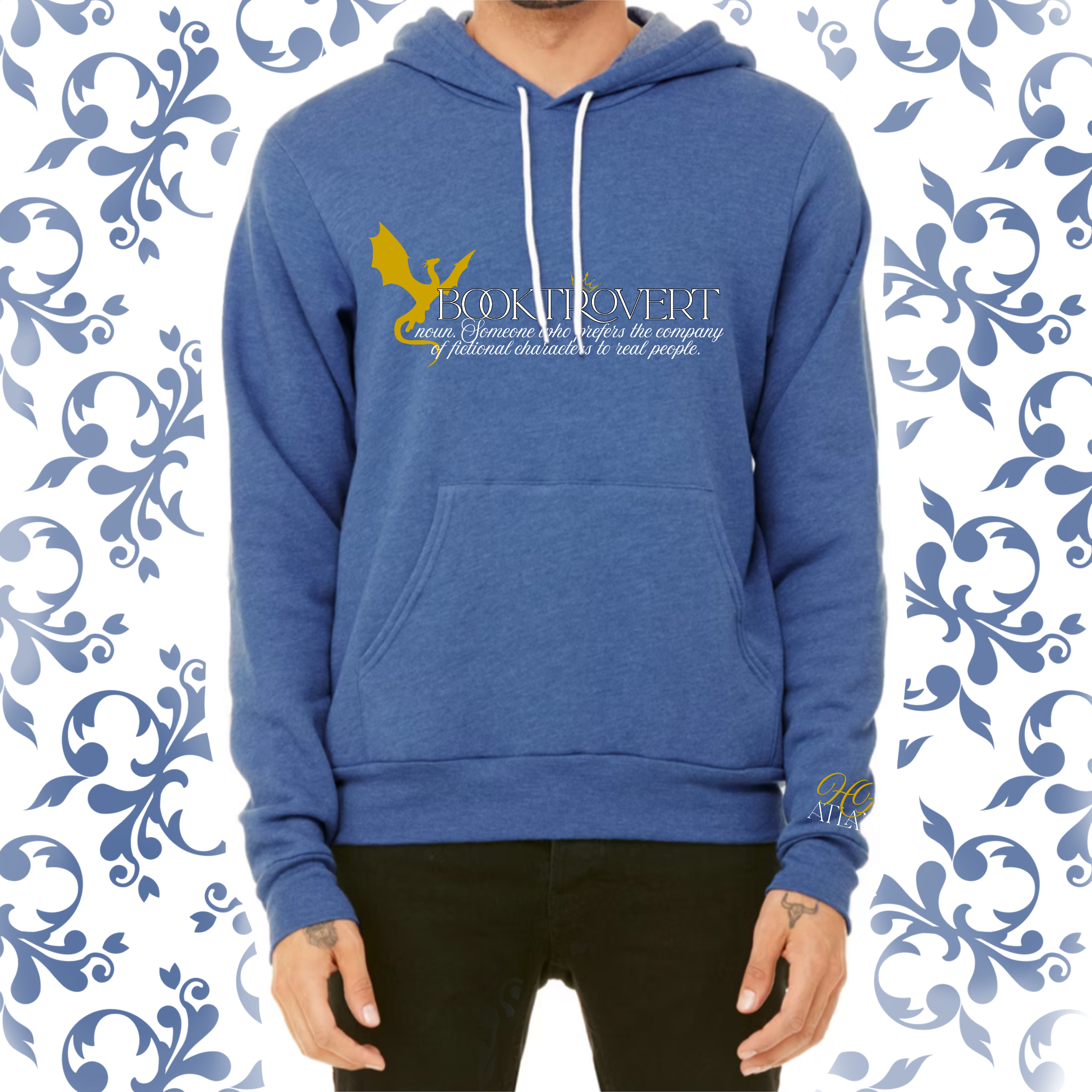 Booktrovert: Adult Hoodie (Bella+Canvas)