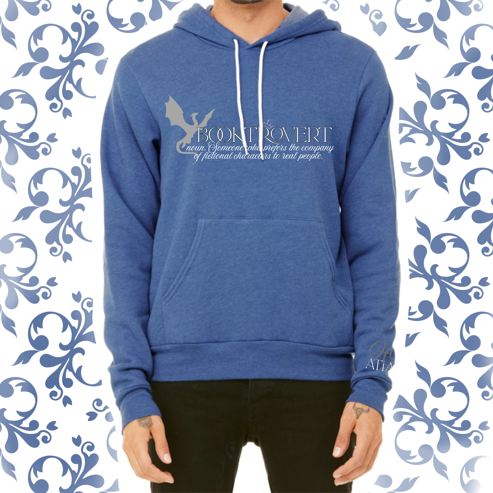 Booktrovert: Adult Hoodie (Bella+Canvas)