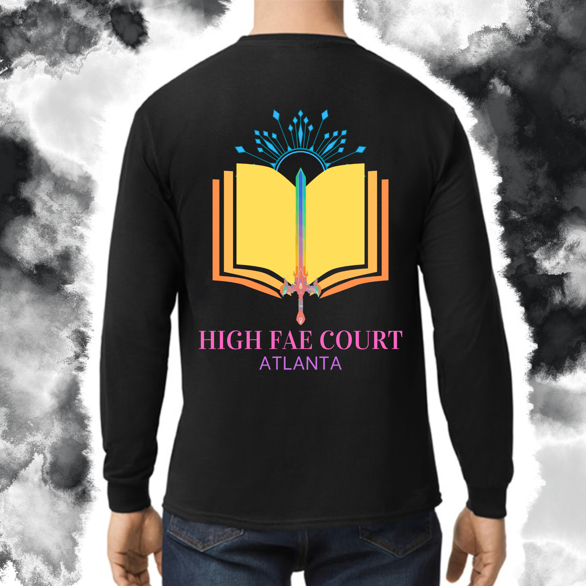 Crown & Sword: Adult Long Sleeve TShirt (Gildan)