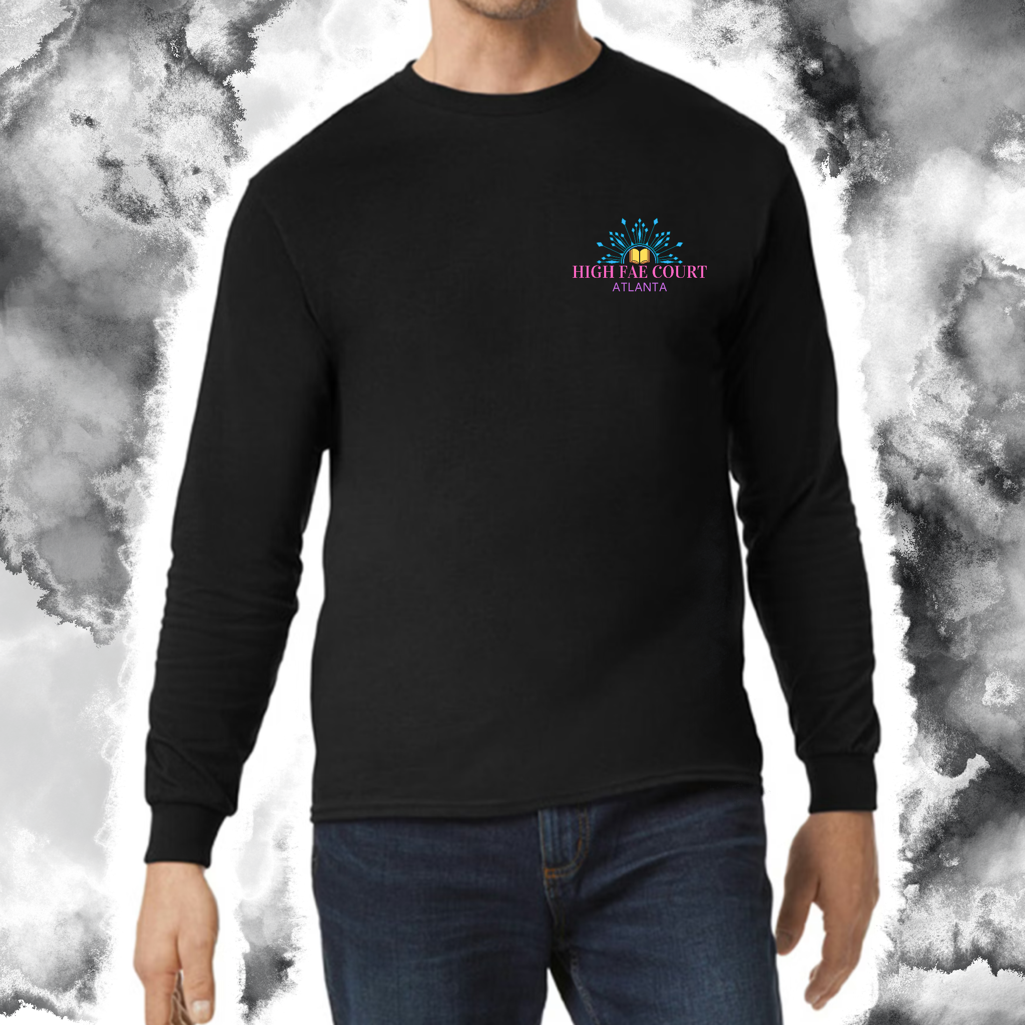 Crown & Sword: Adult Long Sleeve TShirt (Gildan)