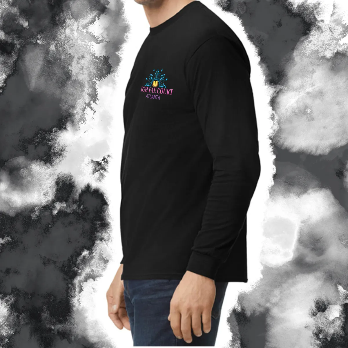 Crown & Sword: Adult Long Sleeve TShirt (Gildan)