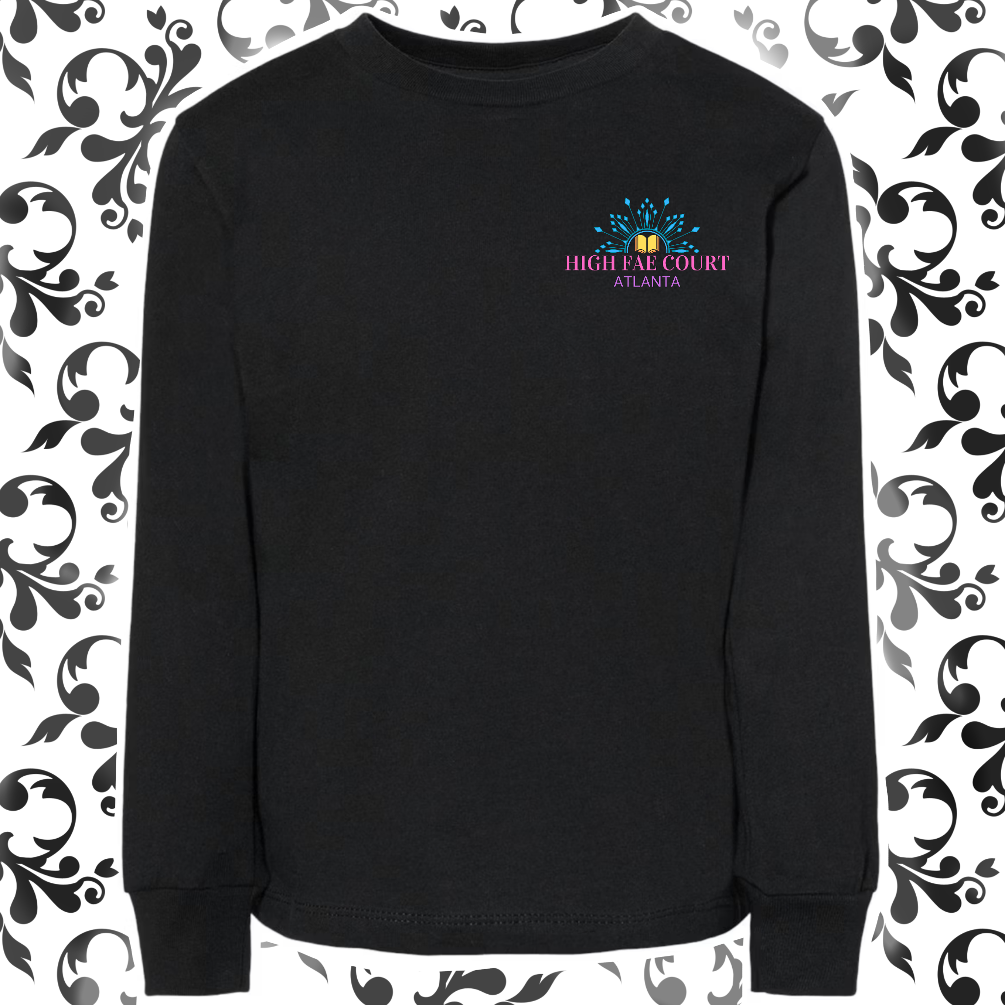 Crown & Sword, Glitter & Glow: Toddler Long Sleeve TShirt (Bella+Canvas)