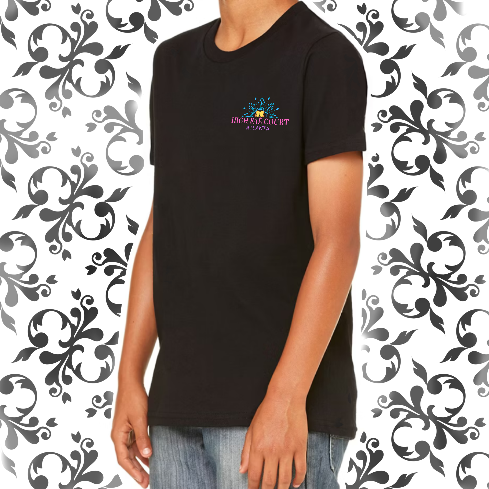 Crown & Sword, Glitter & Glow: Youth TShirt (Bella+Canvas)