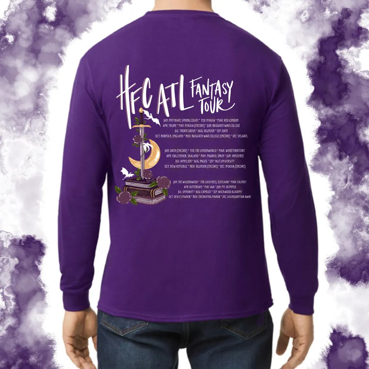 Fantasy Tour v2: Adult Long Sleeve TShirt (Gildan)