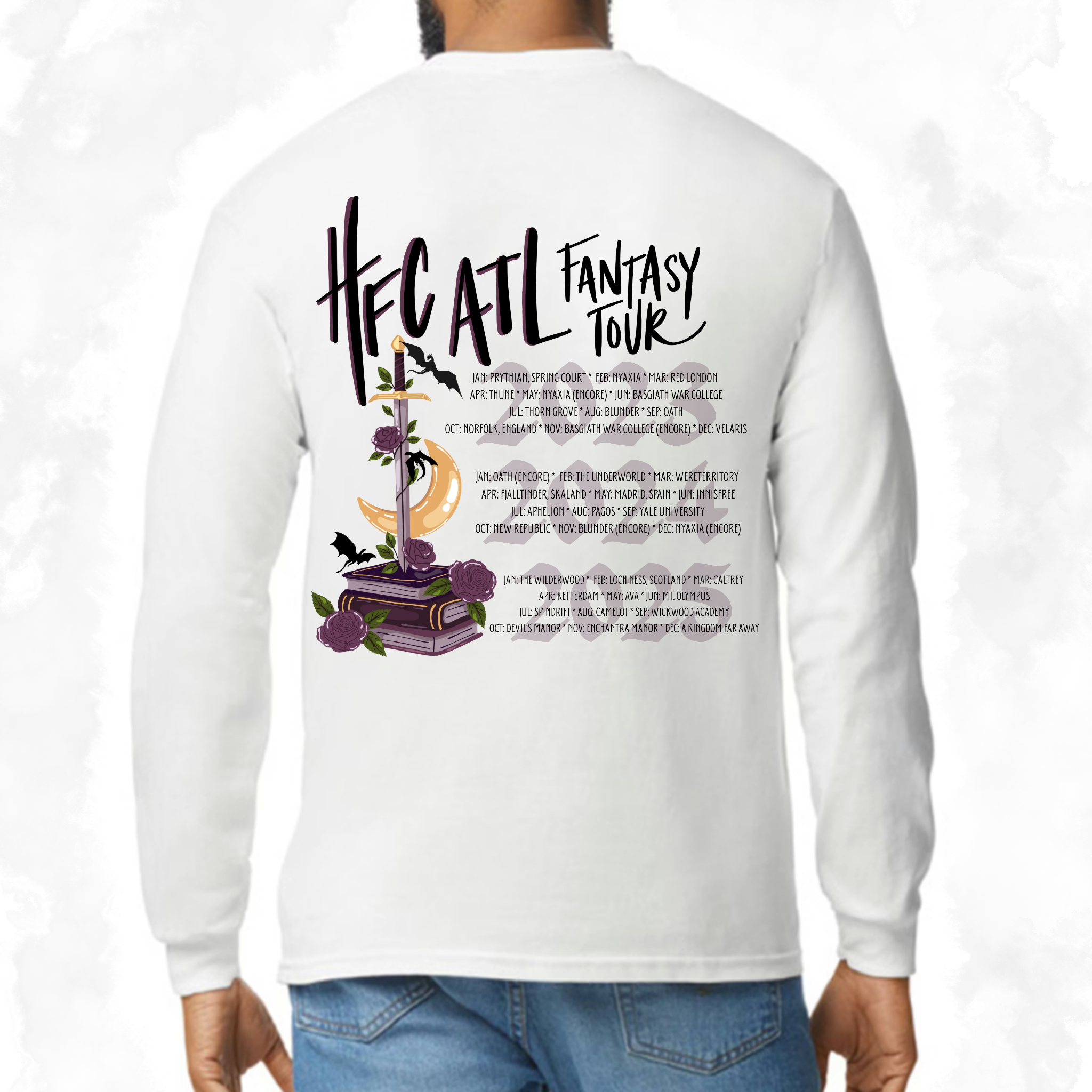 Fantasy Tour v2: Adult Long Sleeve TShirt (Gildan)