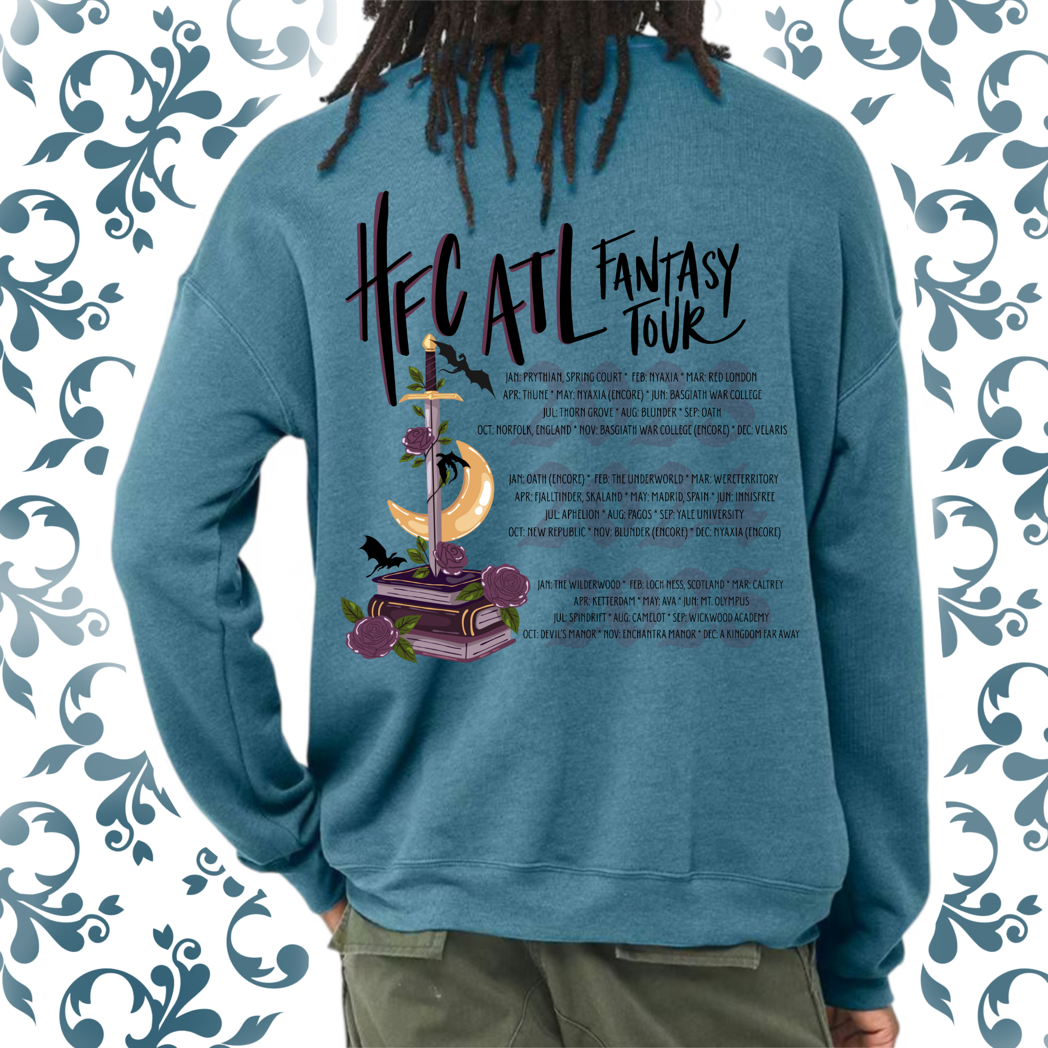 Fantasy Tour v2: Adult Long Sleeve TShirt (Bella+Canvas)
