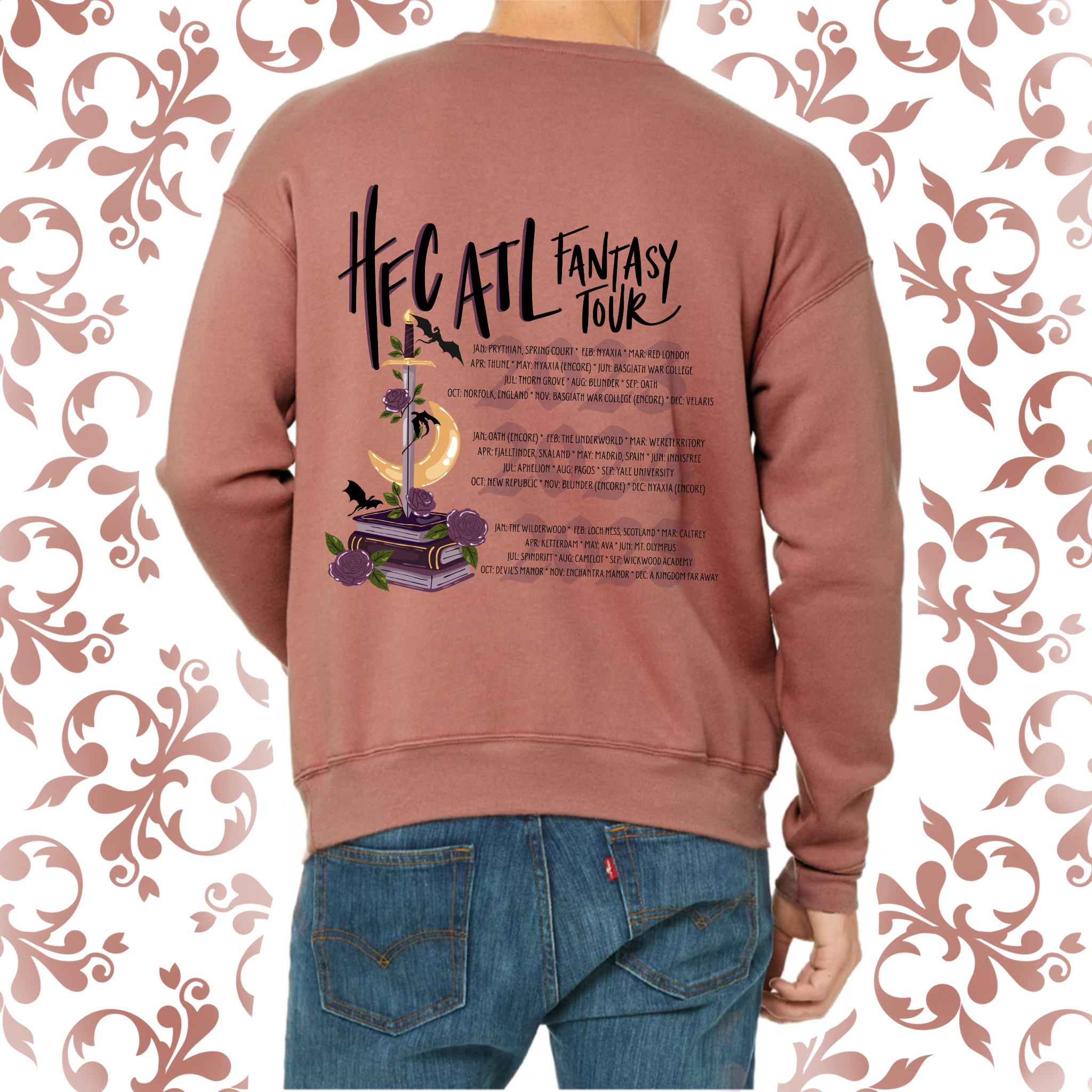 Fantasy Tour v2: Adult Crewneck (Bella+Canvas)