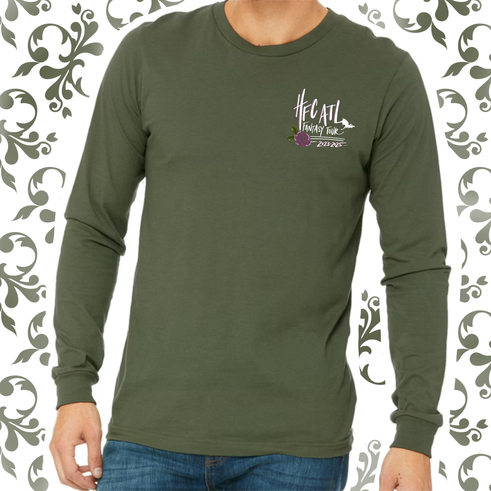 Fantasy Tour v2: Adult Long Sleeve TShirt (Bella+Canvas)