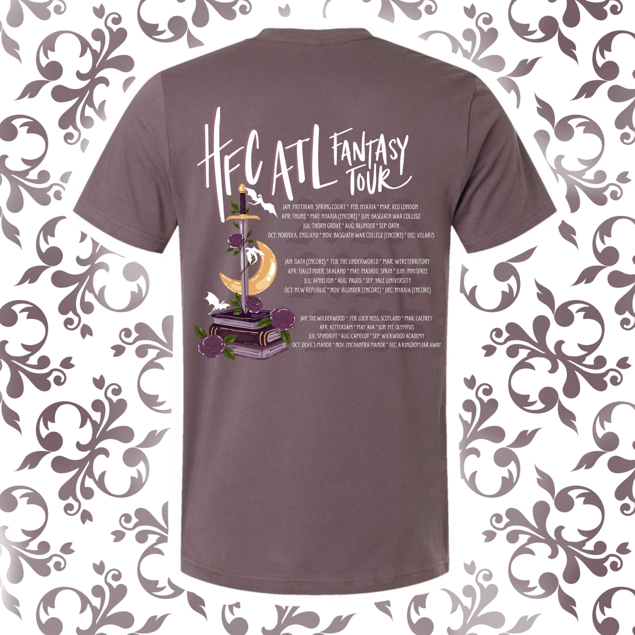 Fantasy Tour v2: Adult TShirt (Bella+Canvas)