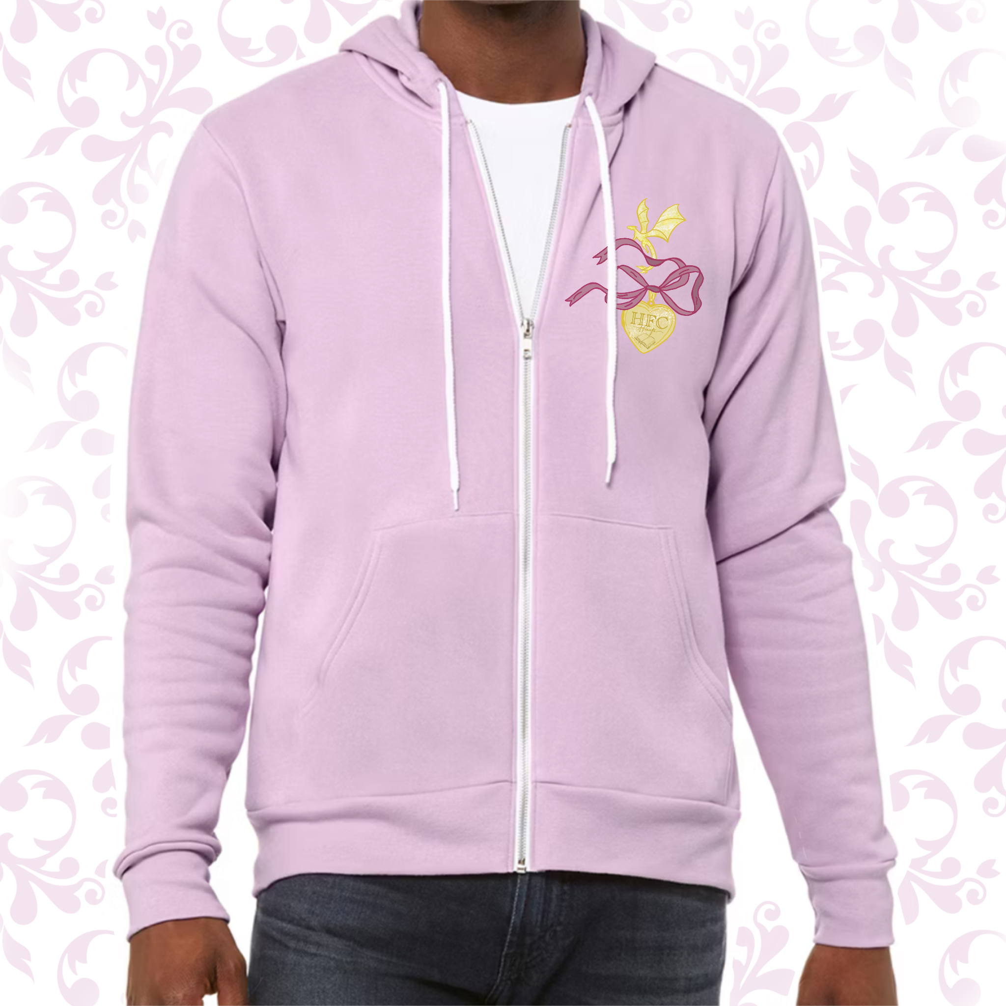 HFC Locket: Zip Up Hoodie (Bella+Canvas)