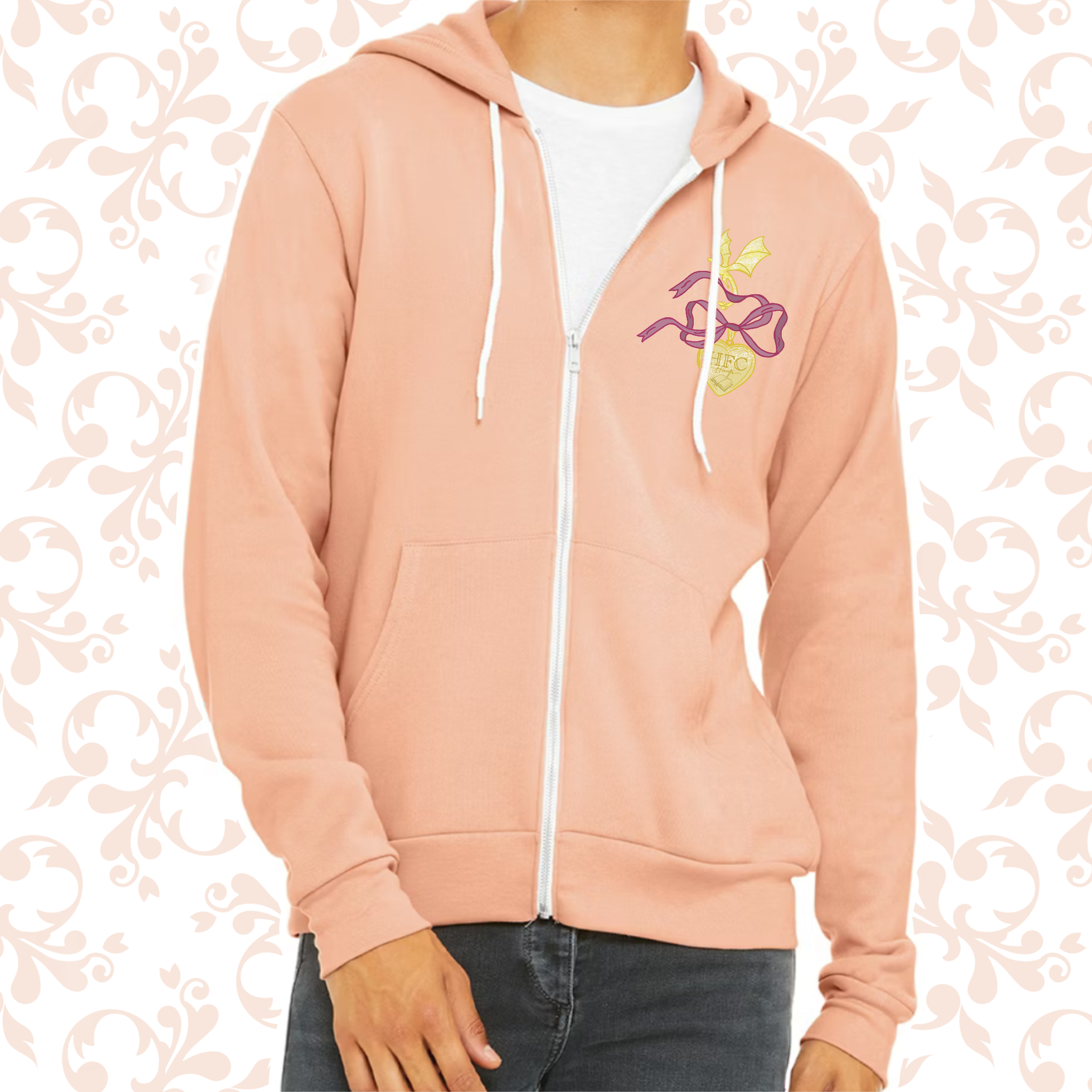 HFC Locket: Zip Up Hoodie (Bella+Canvas)