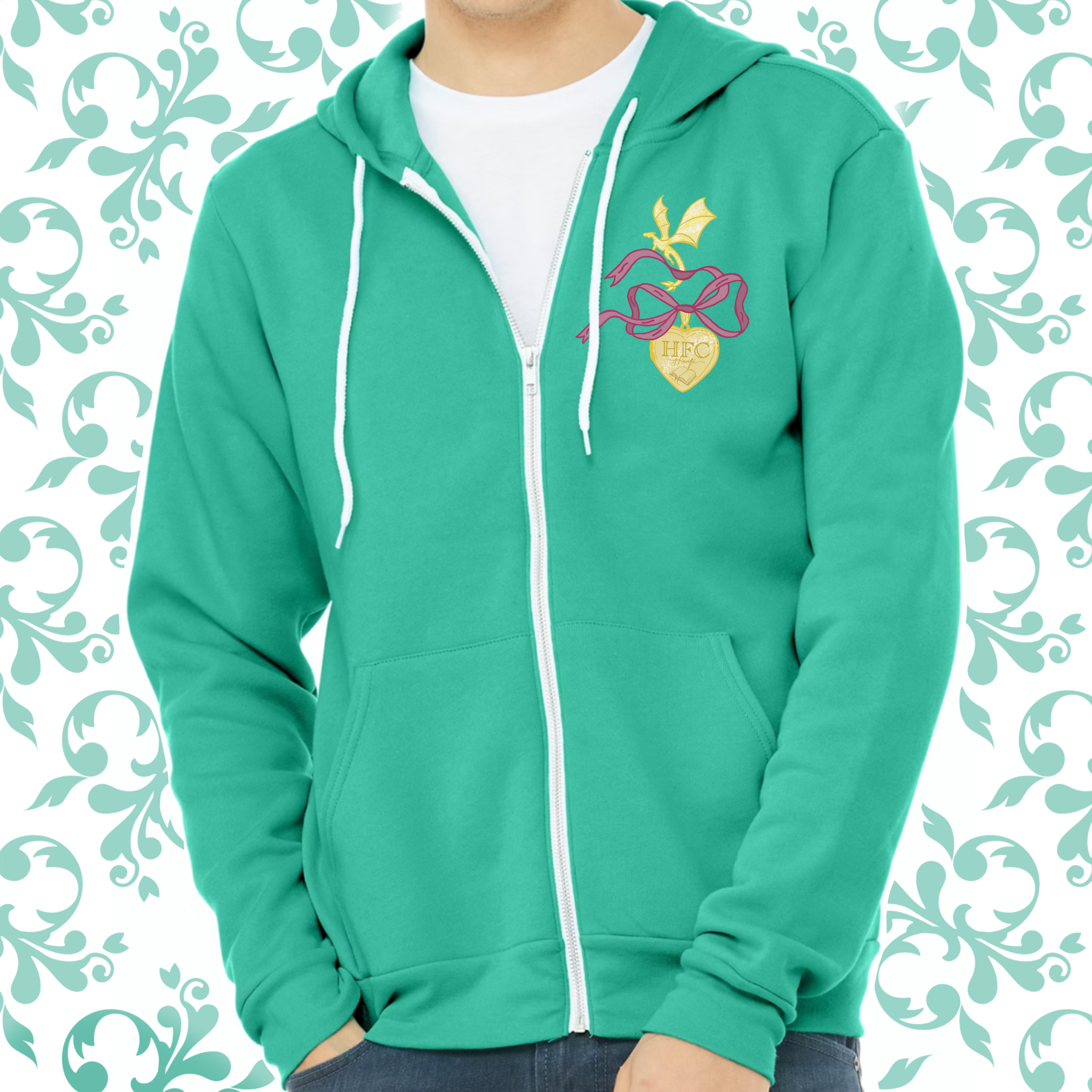 HFC Locket: Zip Up Hoodie (Bella+Canvas)