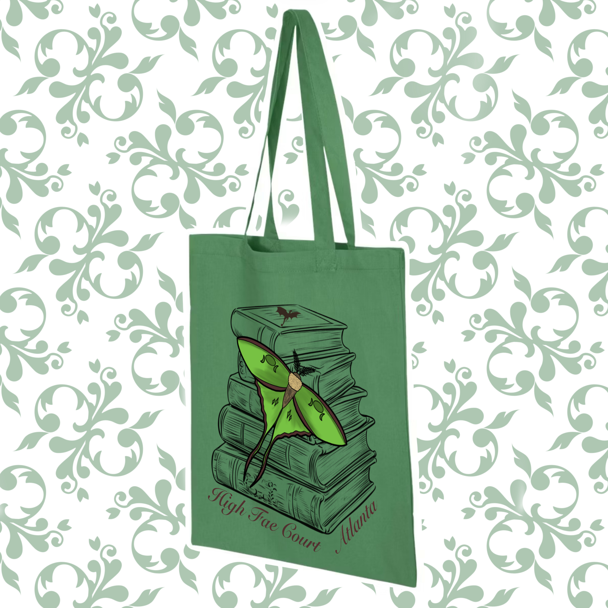 Luna Moth: Canvas Tote