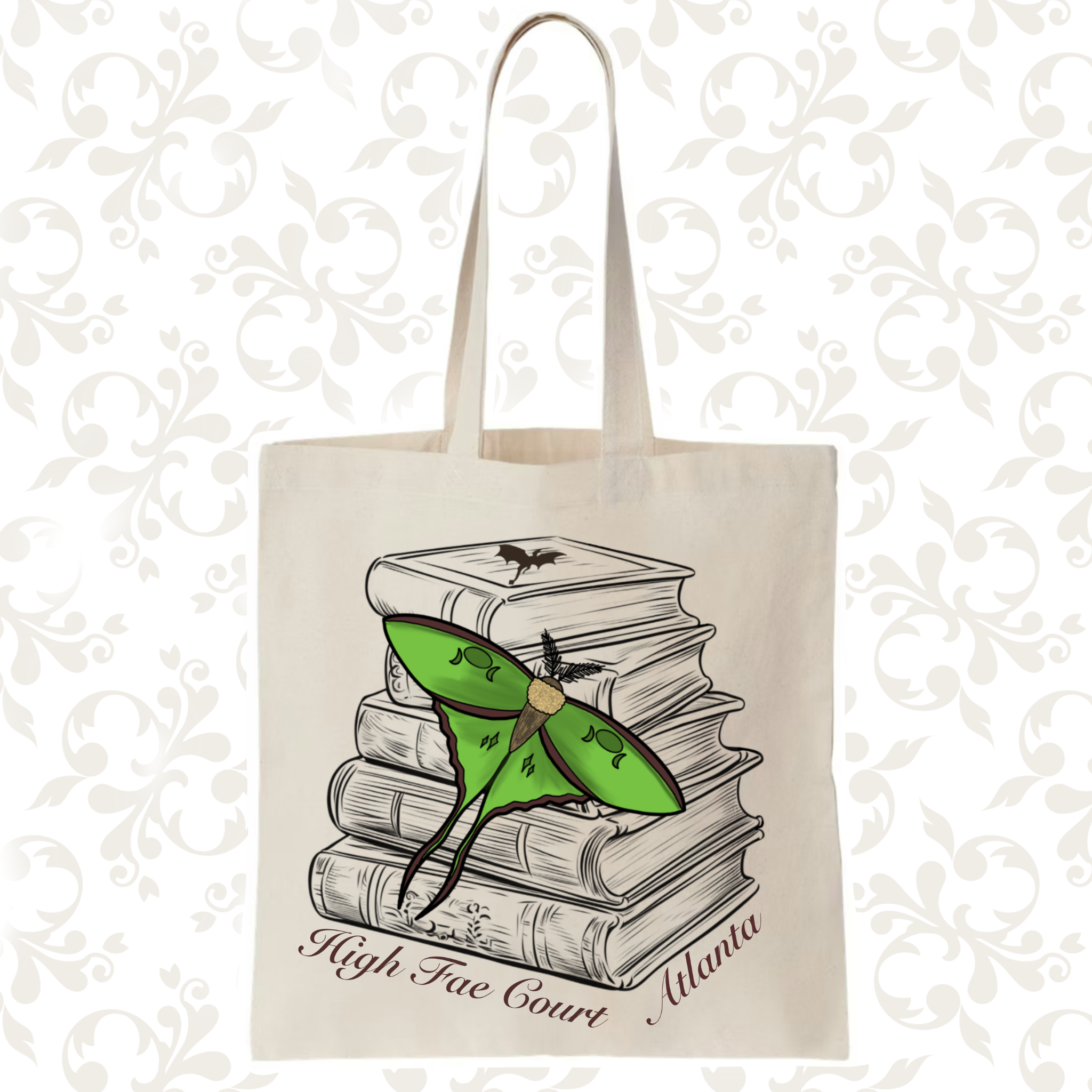 Luna Moth: Canvas Tote