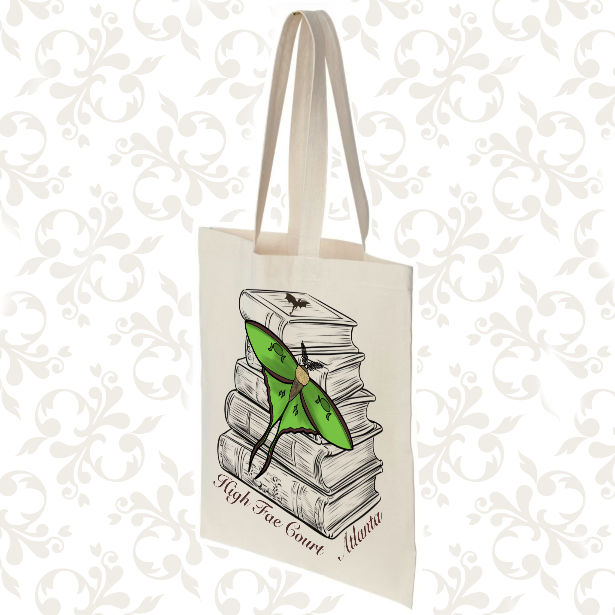 Luna Moth: Canvas Tote