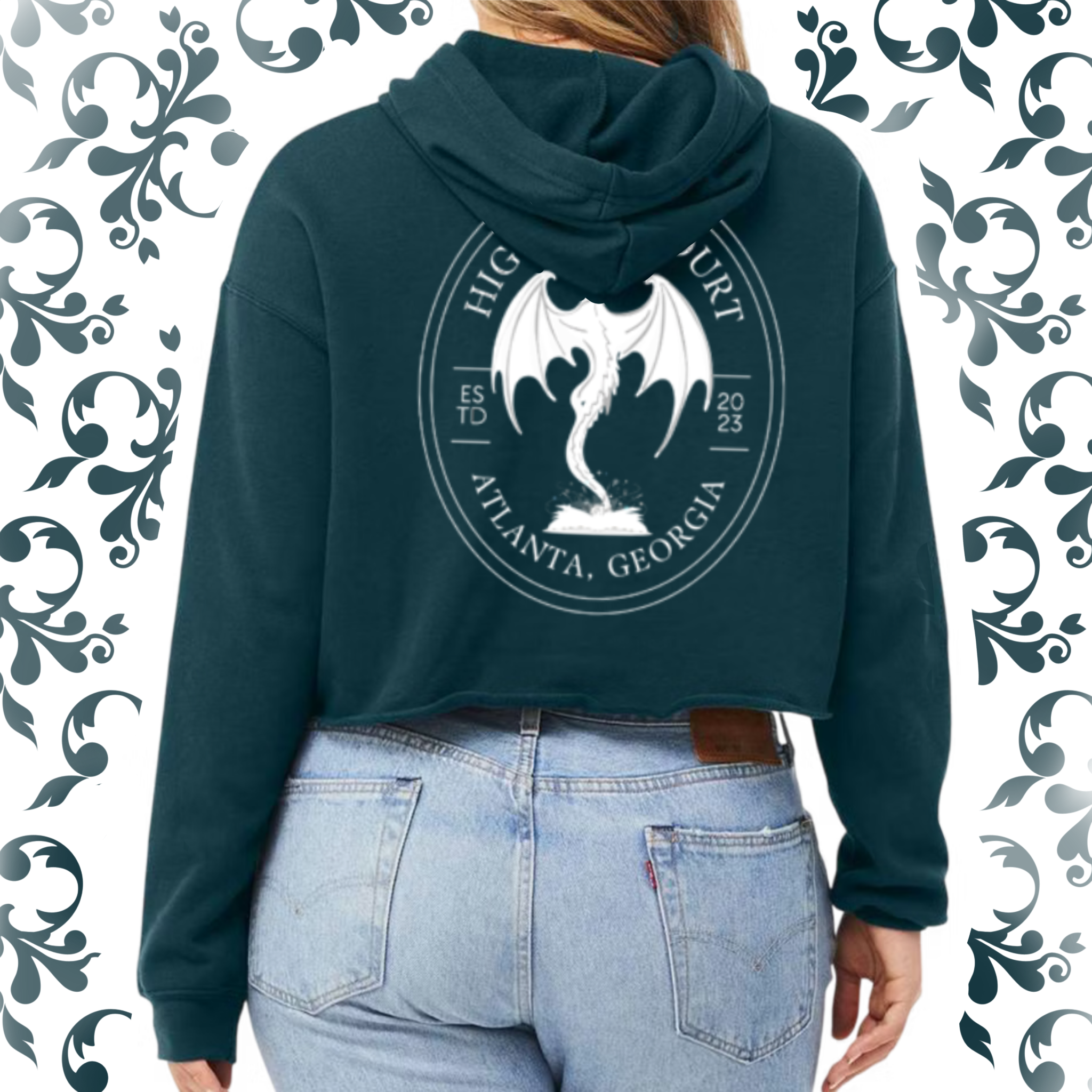 Pressed Penny: Adult Cropped Hoodie (Bella+Canvas)