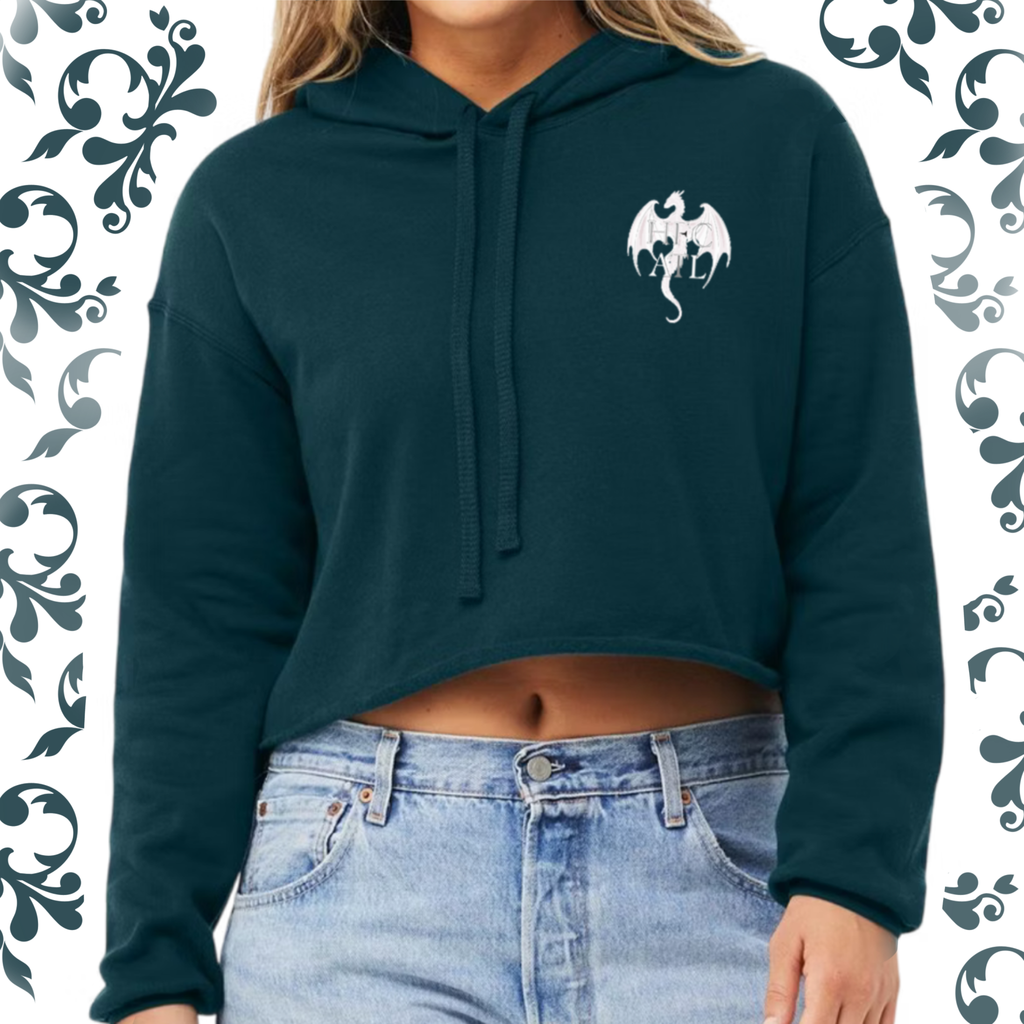 Pressed Penny: Adult Cropped Hoodie (Bella+Canvas)