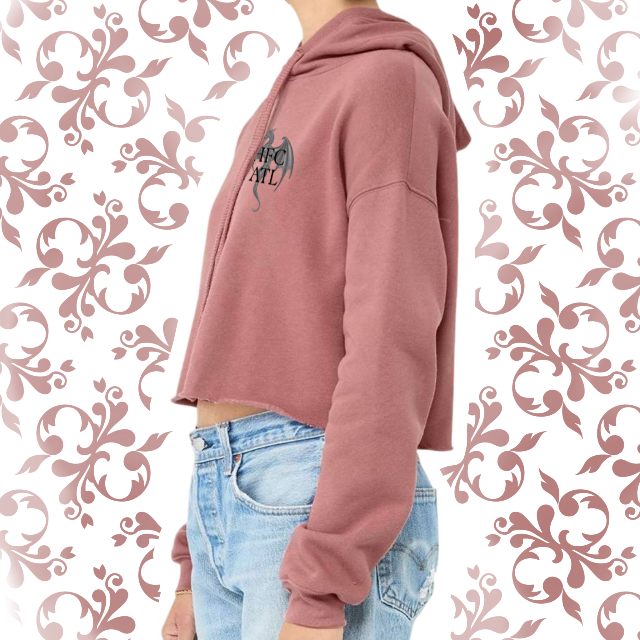 Pressed Penny: Adult Cropped Hoodie (Bella+Canvas)