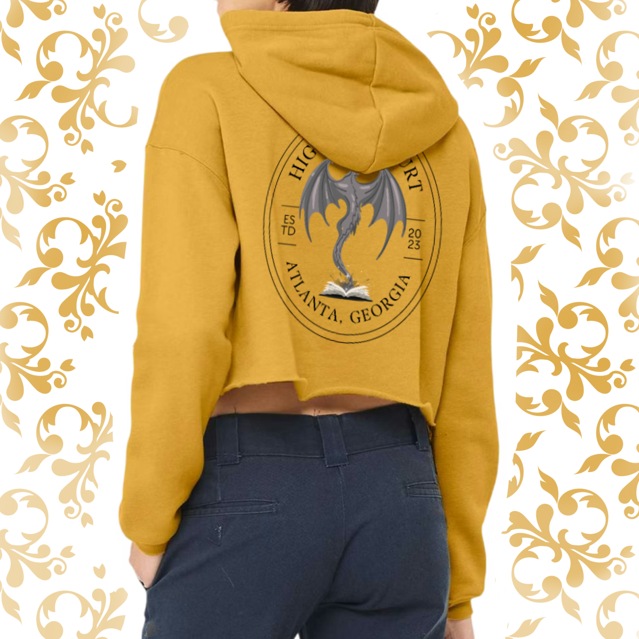 Pressed Penny: Adult Cropped Hoodie (Bella+Canvas)