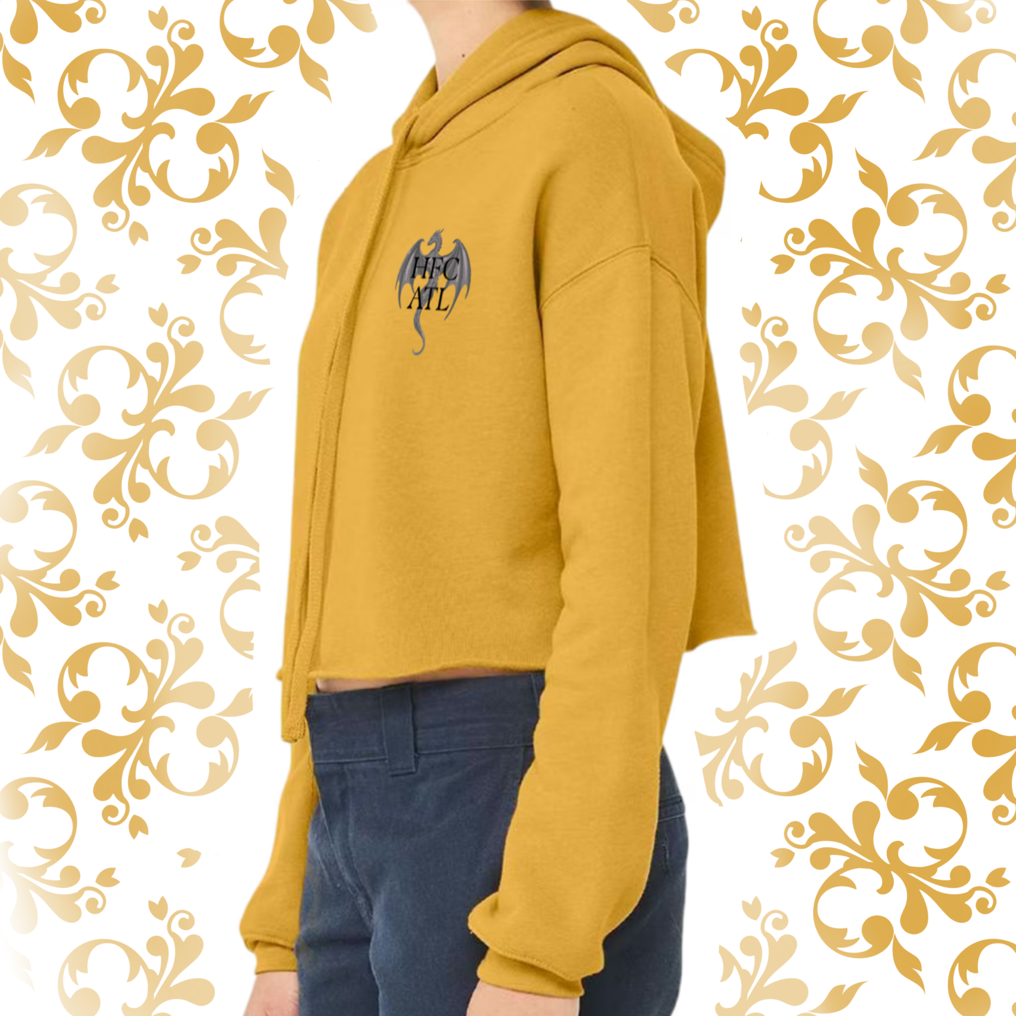 Pressed Penny: Adult Cropped Hoodie (Bella+Canvas)