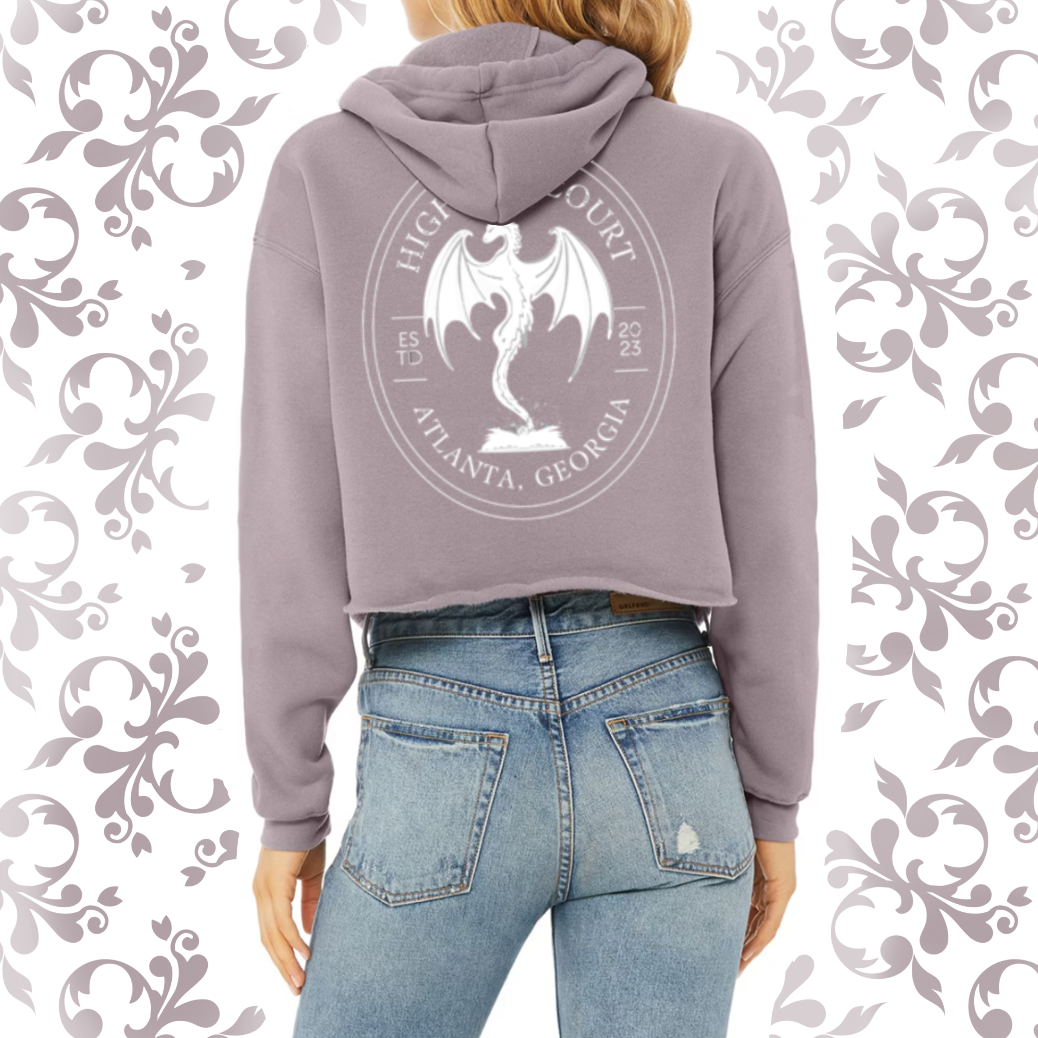 Pressed Penny: Adult Cropped Hoodie (Bella+Canvas)