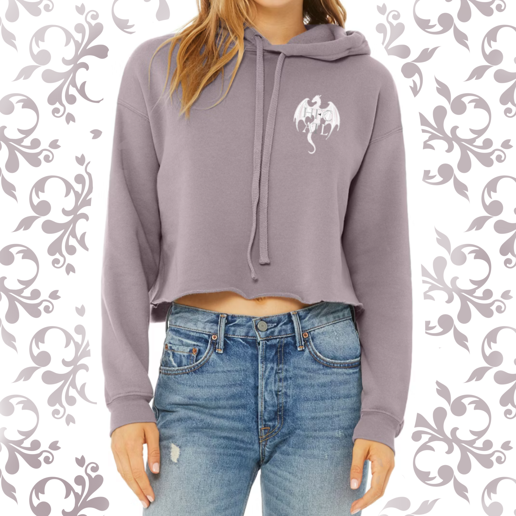 Pressed Penny: Adult Cropped Hoodie (Bella+Canvas)