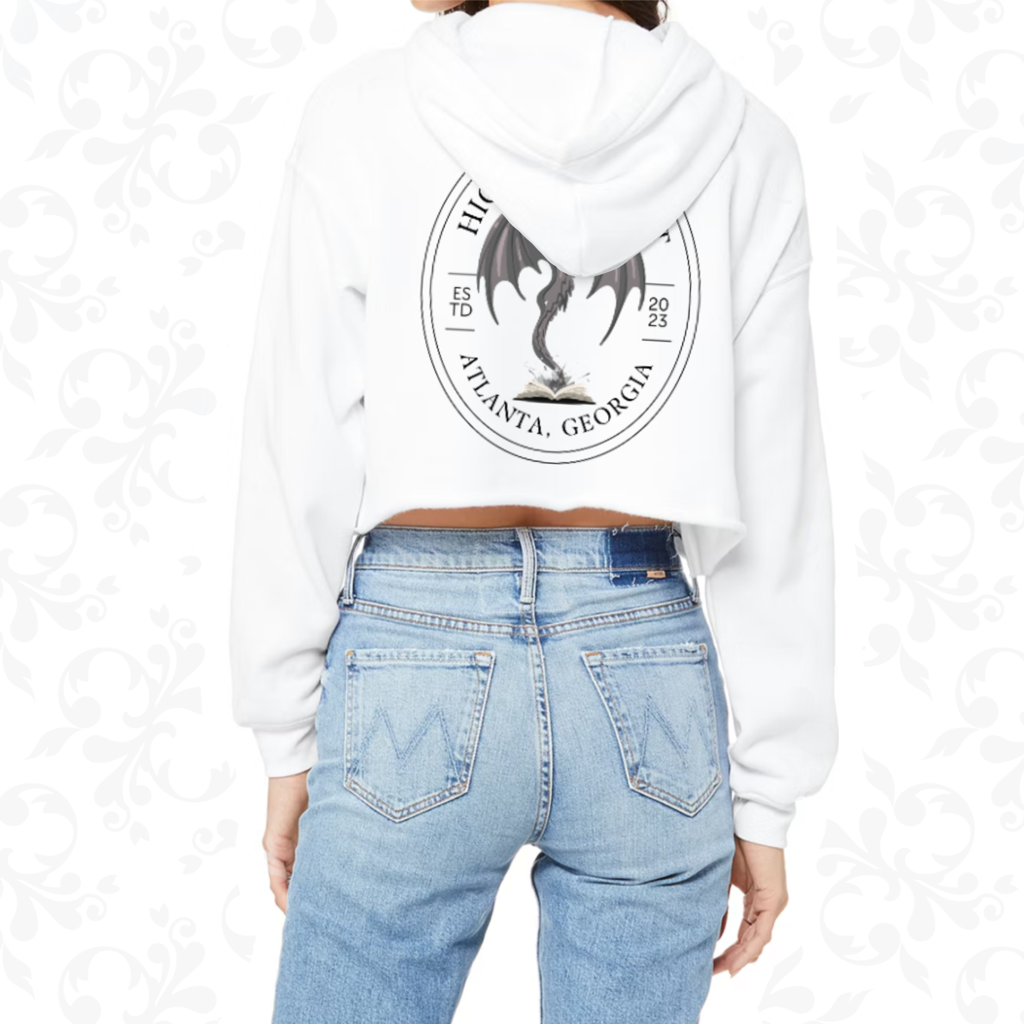 Pressed Penny: Adult Cropped Hoodie (Bella+Canvas)
