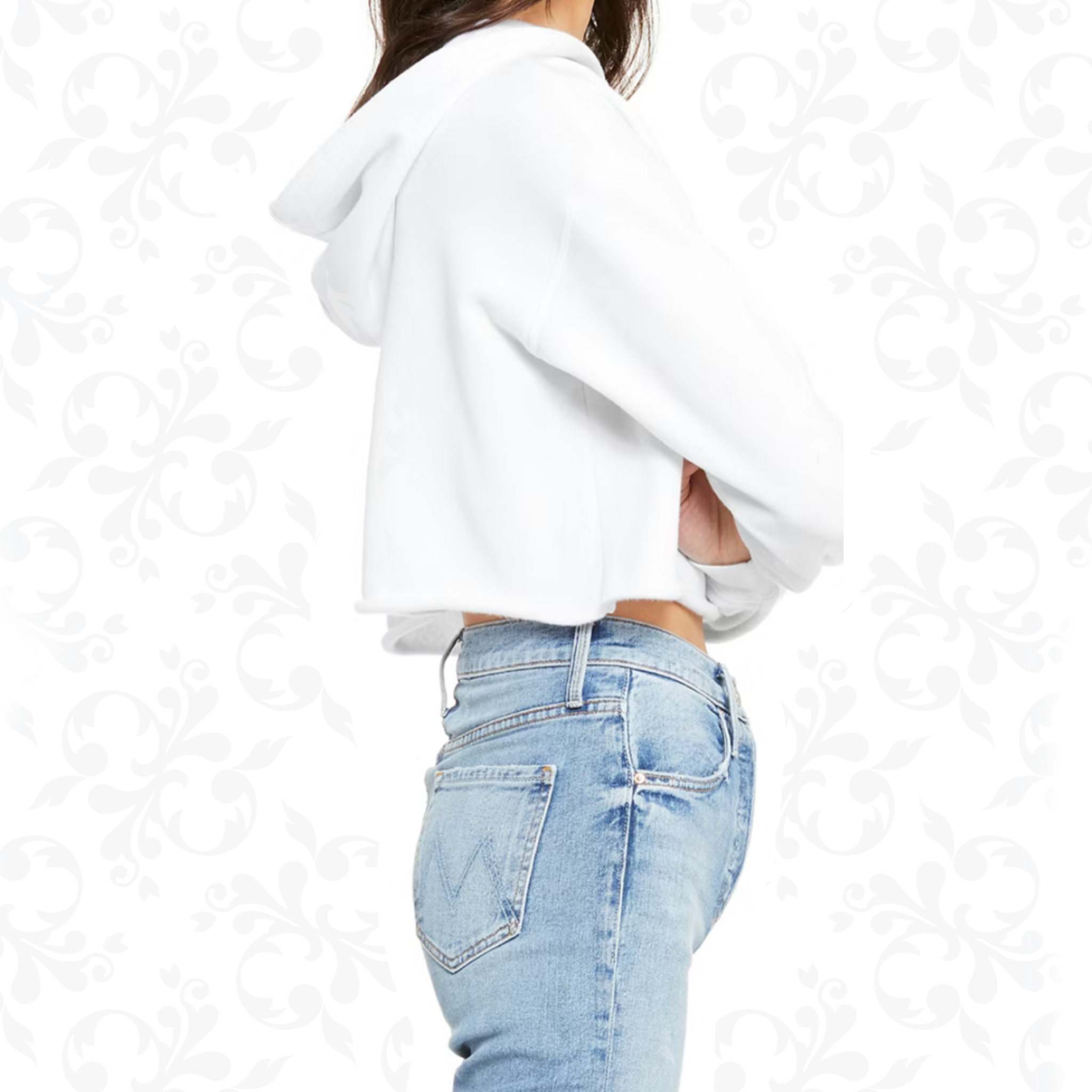 Pressed Penny: Adult Cropped Hoodie (Bella+Canvas)