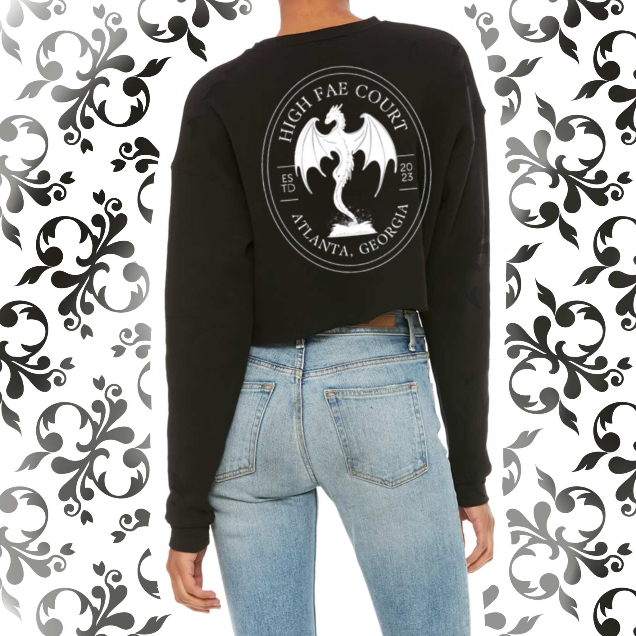 Pressed Penny: Adult Cropped Crewneck (Bella+Canvas)