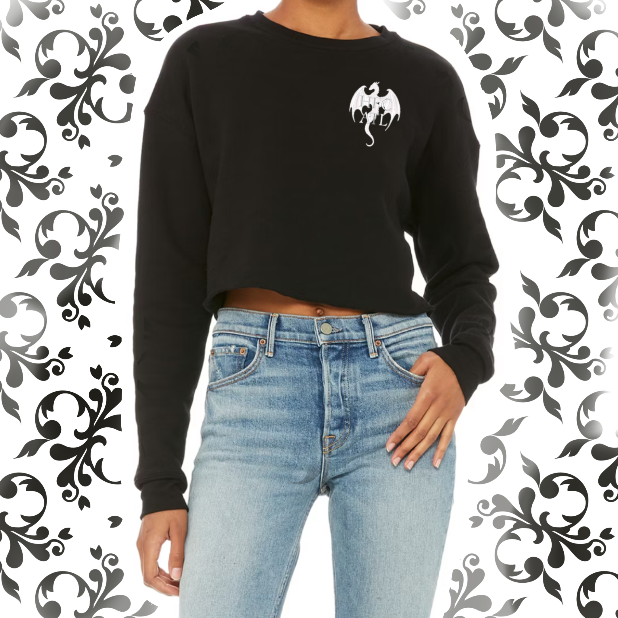 Pressed Penny: Adult Cropped Crewneck (Bella+Canvas)