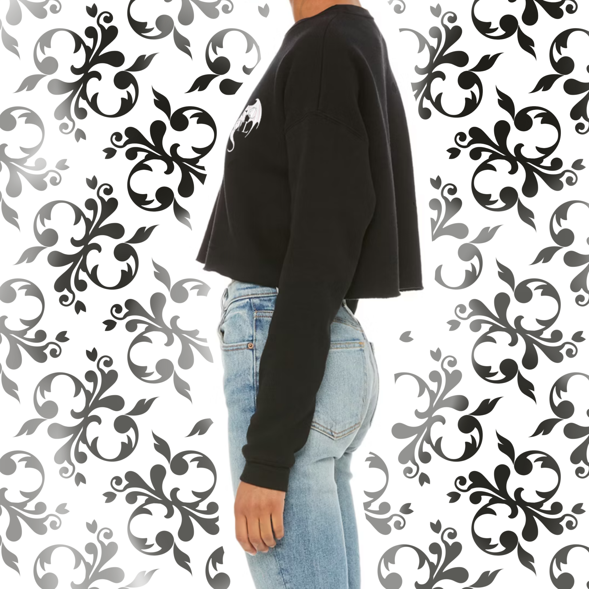 Pressed Penny: Adult Cropped Crewneck (Bella+Canvas)