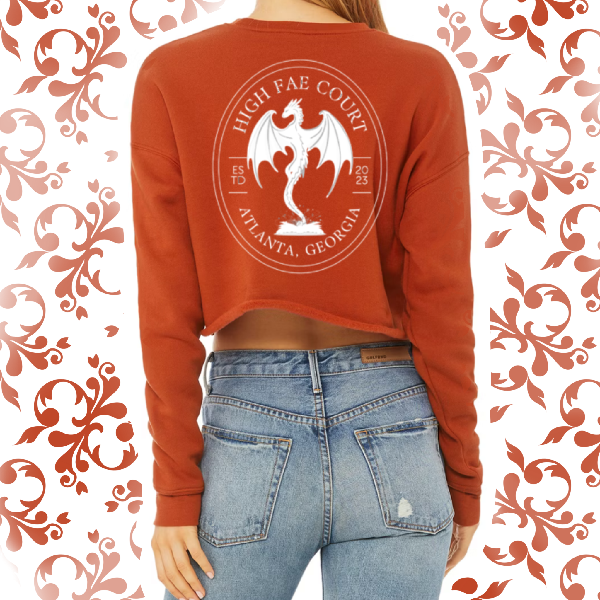 Pressed Penny: Adult Cropped Crewneck (Bella+Canvas)