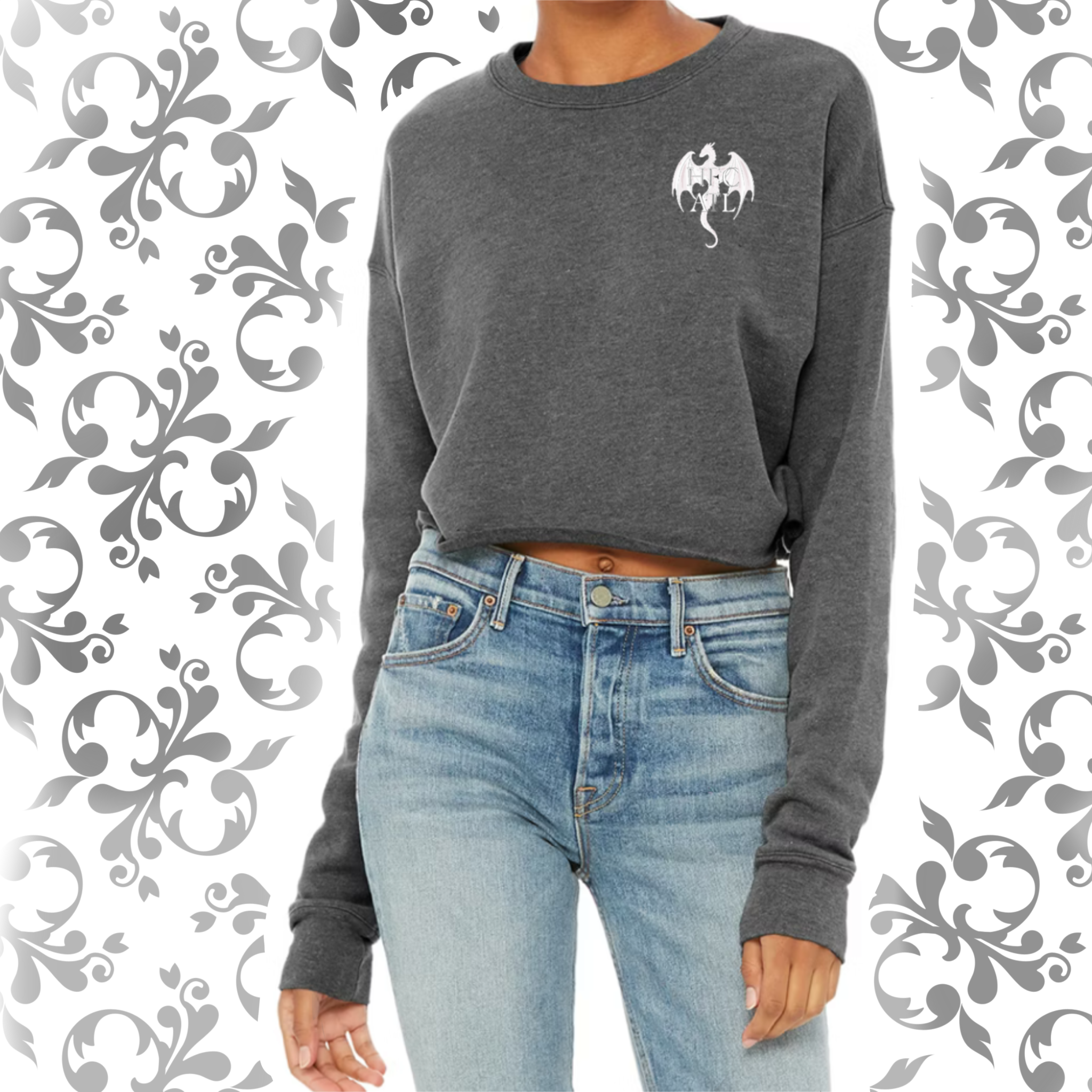 Pressed Penny: Adult Cropped Crewneck (Bella+Canvas)