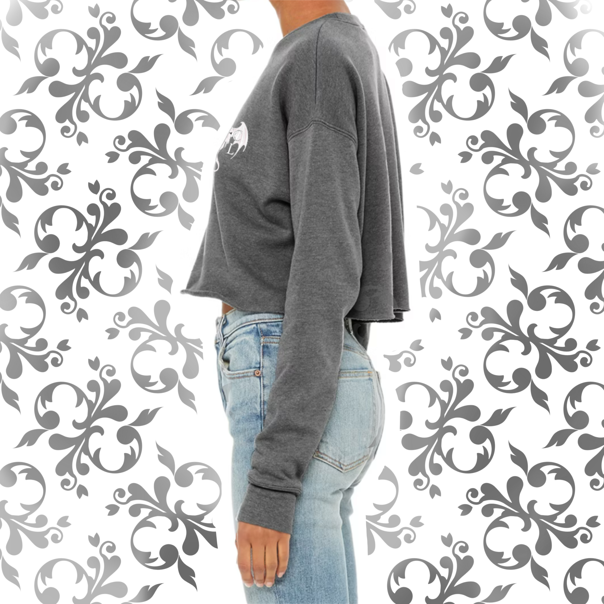 Pressed Penny: Adult Cropped Crewneck (Bella+Canvas)