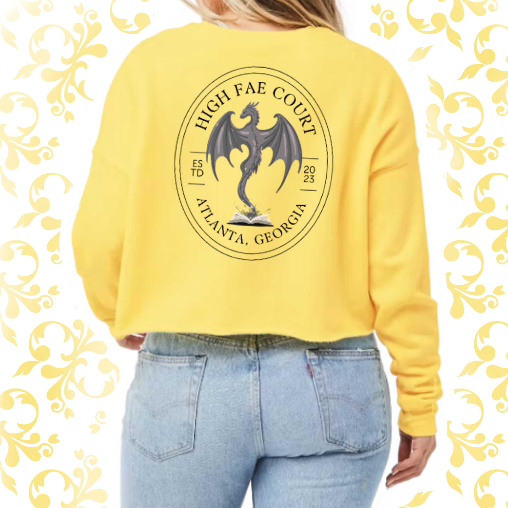 Pressed Penny: Adult Cropped Crewneck (Bella+Canvas)