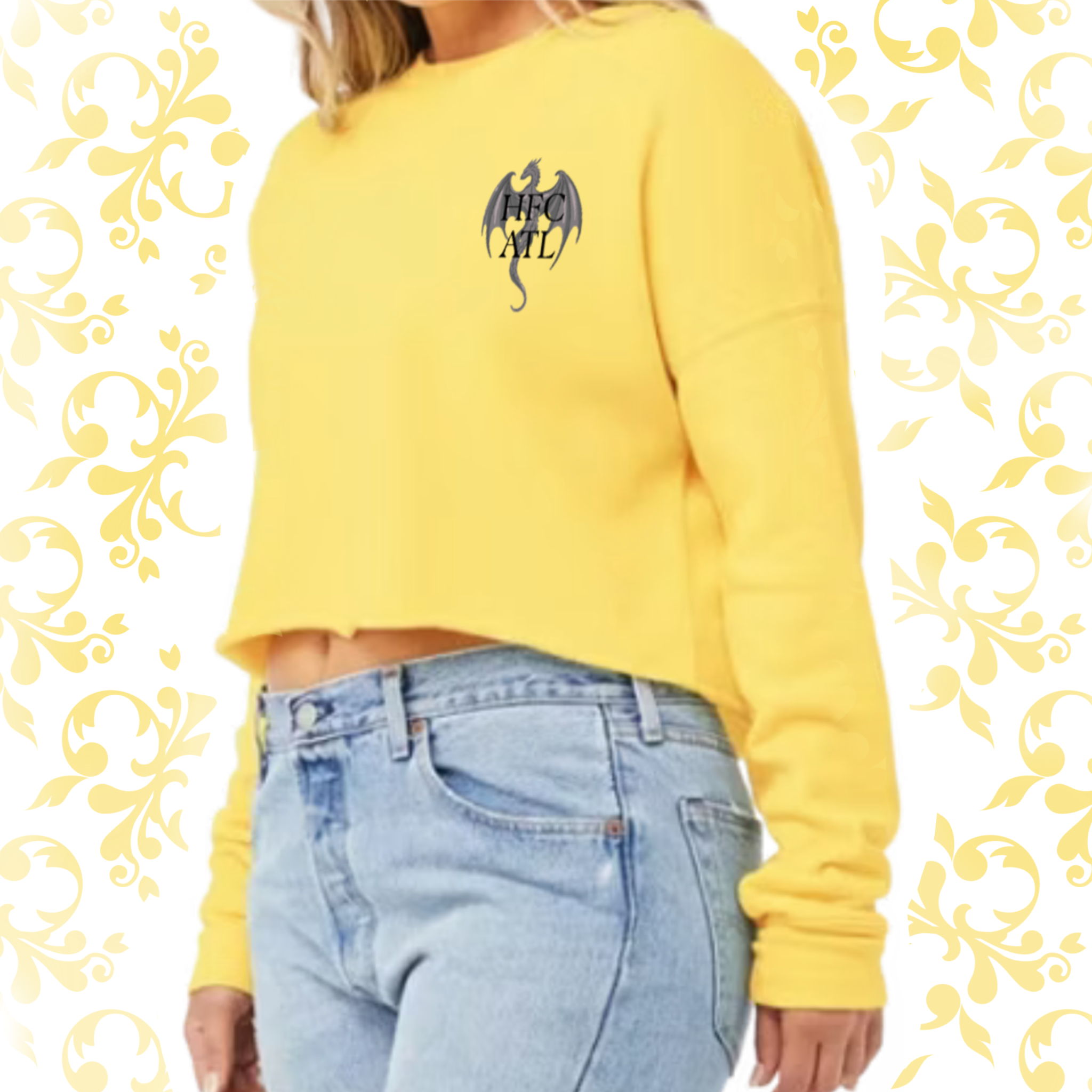 Pressed Penny: Adult Cropped Crewneck (Bella+Canvas)