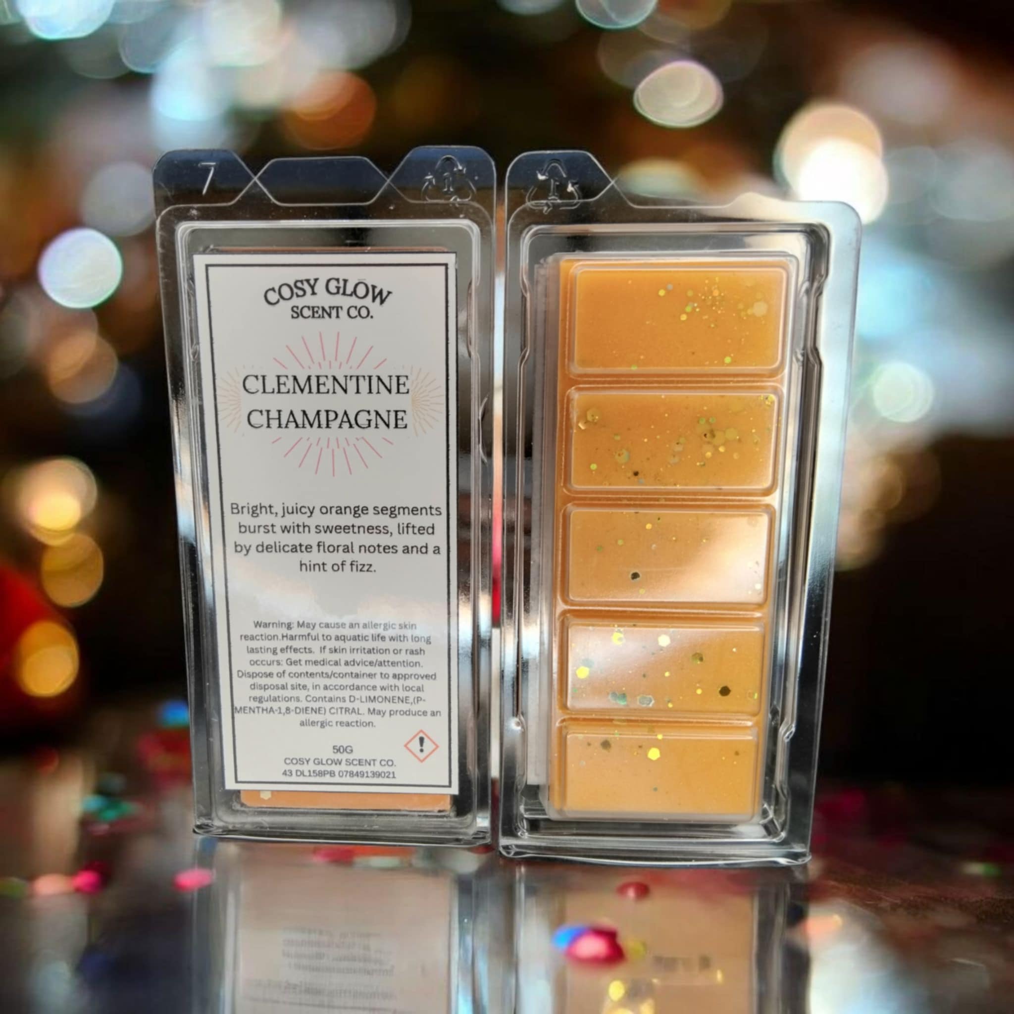 Clementine Champagne Wax Melt Bar
