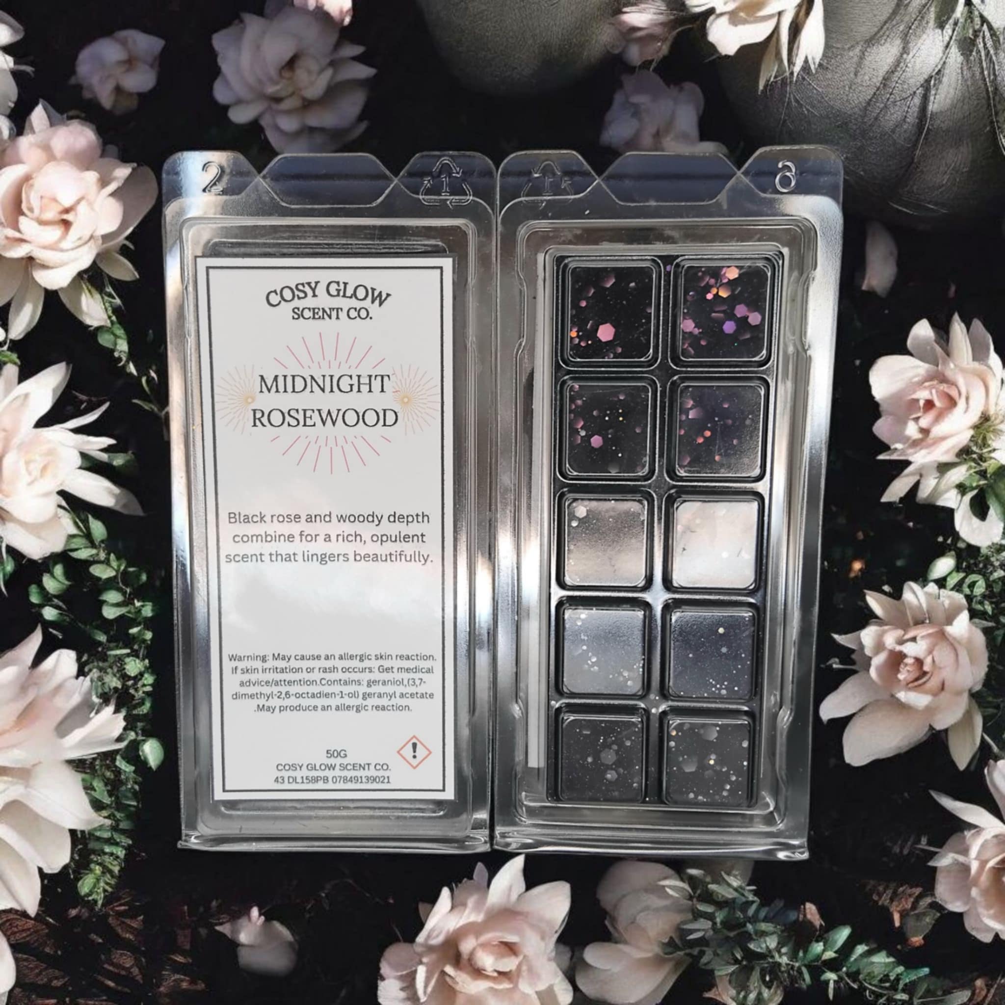 Midnight Rosewood Wax Melt Bar